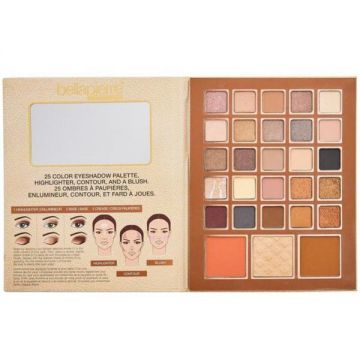 Paleta farduri ochi si fata - Nude Bellapierre, 42.5g